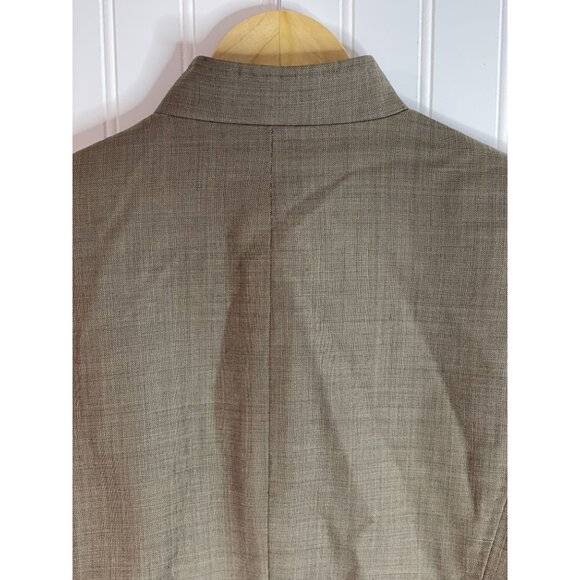 Brooks Brothers Womens Wool Blazer Size 4 Tan Button-Front - Picture 4 of 16
